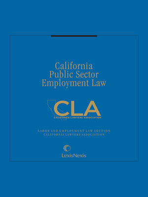 cover image of California Public Sector Employment Law